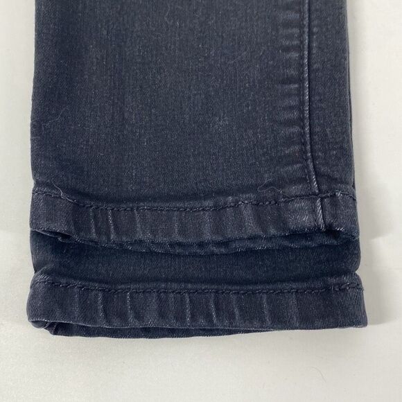 Free People Slim Mid-Rise Black Jeans Stretch Cropped 26 - Picture 12 of 14
